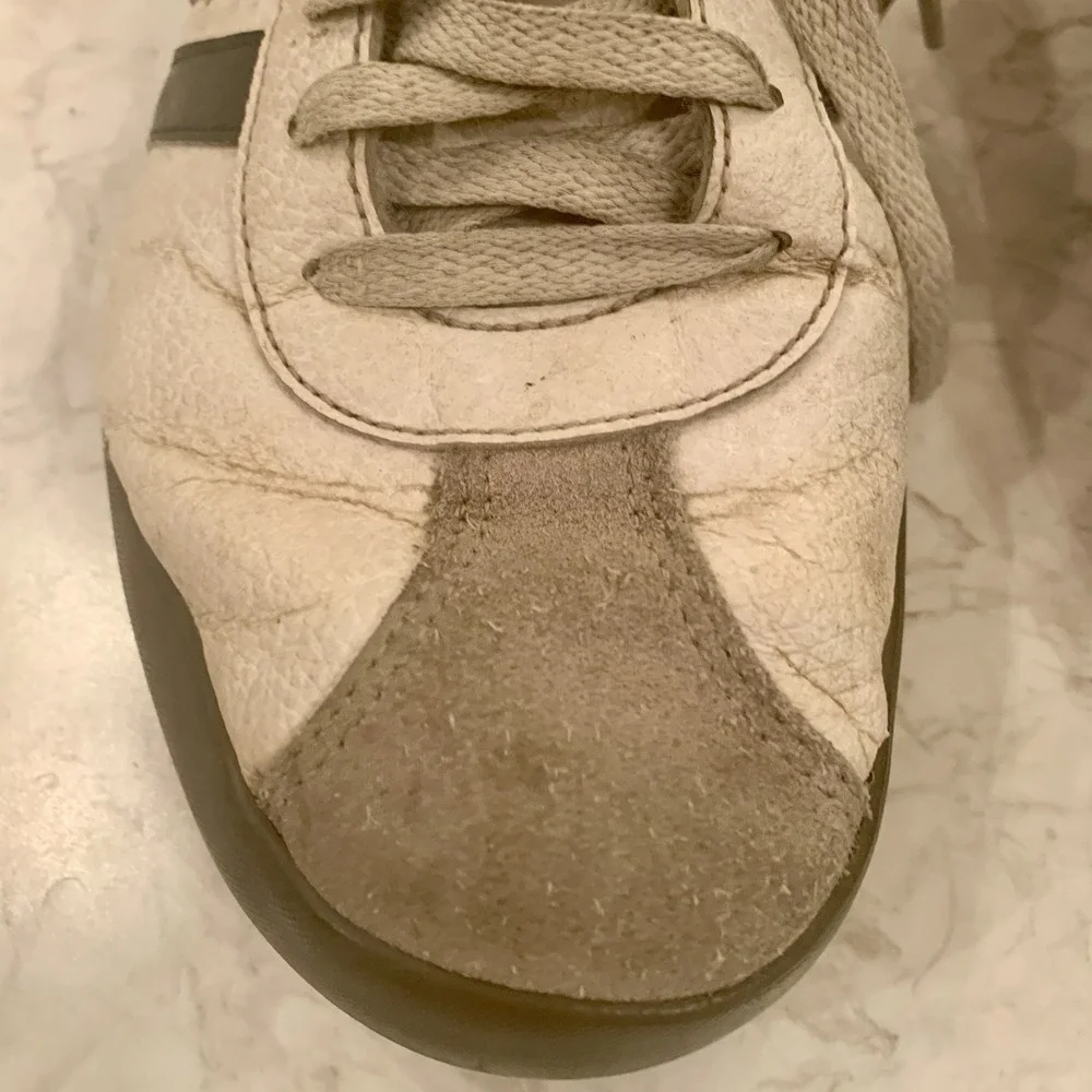 Adidas Sneakers Men's 10 Shoes White Blue Stripes - Picture 7 of 15